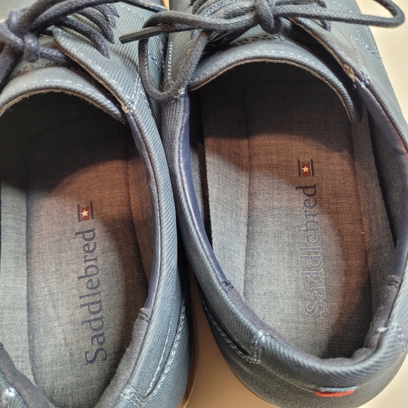 Saddlebred Jack Oxfords Navy Blue Dress Shoes Size Men's 9.5 - Picture 12 of 12